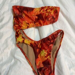 *ASO BELLA HADID Simon miller Strapless one piece